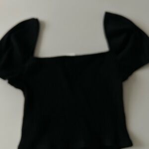H&M Elegant Black Knit Top